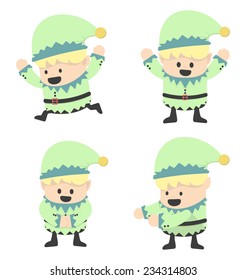  Christmas Elves and different poses 