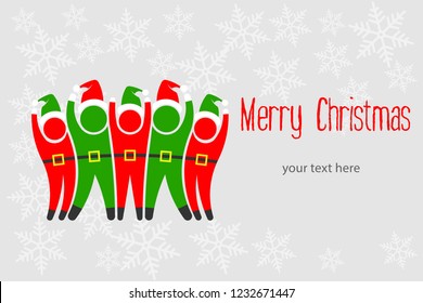 Christmas elves Greeting Card