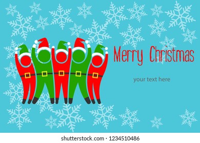 Christmas elves Greeting Card