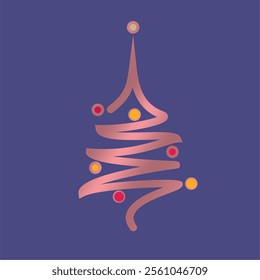 Christmas emblem three symbol decoration