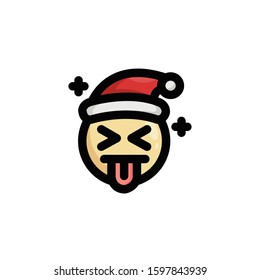 Christmas Emoji , Joke Emoticon.