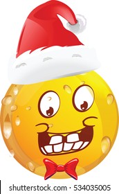 Christmas emoticon vector illustration 