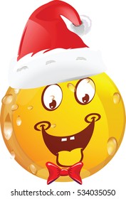 Christmas emoticon vector illustration 