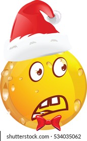Christmas emoticon vector illustration 