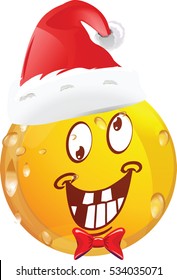 Christmas emoticon vector illustration 