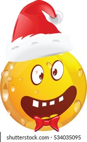 Christmas emoticon vector illustration 