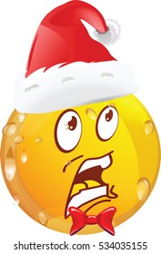 Christmas emoticon vector illustration 