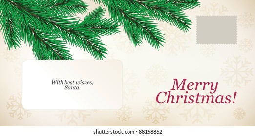 Christmas envelope. C6-C5 format