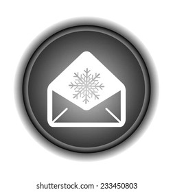 Christmas envelope icon 