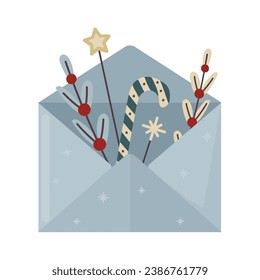 Christmas envelope icon clipart avatar logotype isolated vector illustration