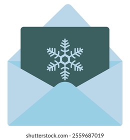 Christmas envelope icon vector isolated on white background.