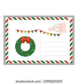 christmas envelope, sending a letter for christmas png