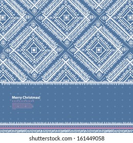 Christmas ethnic illustration can be useda as a greeting card
