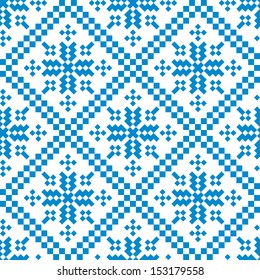 Christmas ethnic seamless background. textures in blue and white colours. vector illustration file editable, scalable and easy colour change. can use it for packaging, textile design, scrapbooking 