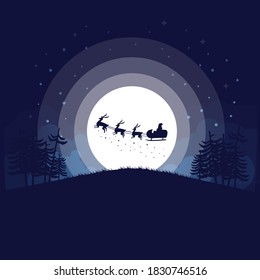 Christmas eve illustration design vector