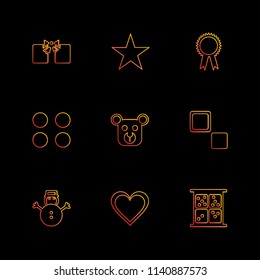 Christmas eve  snowflakes tress  christmas  candies  new year  celebration  giftboxes  gift  snowfall  winters  time  dress  icon vector design  flat  collection style creative  icons
