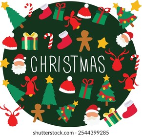 Christmas Eve Vector Design Illustration. Good for for banner, poster, greeting card, Element, party card, invitation, template, advertising, campaign, and social media.
