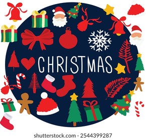 Christmas Eve Vector Design Illustration. Good for for banner, poster, greeting card, Element, party card, invitation, template, advertising, campaign, and social media.
