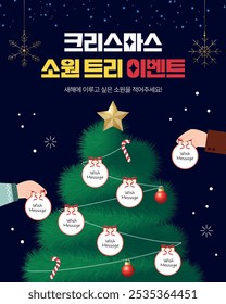 It's a Christmas event design. Translation: Christmas Wish Tree Event