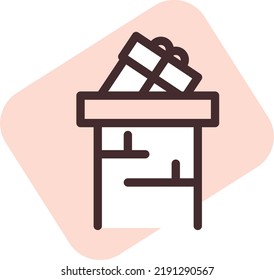 Christmas event, illustration, vector on a white background.