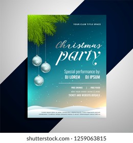 christmas event party decorative flyer template christmas event party decorative flyer template