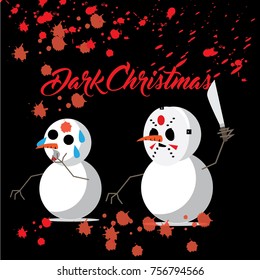 christmas evil cartoon vector wallpaper card 