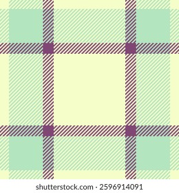 Christmas fabric seamless background, variation plaid tartan vector. 70s texture textile check pattern in light and pink colors palette.