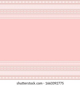 Christmas Fair Isle Border Template - This is a Christmas fair isle border template suitable for backgrounds, printing materials, etc.