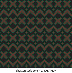 Christmas fair isle pattern background for fashion textiles, knitwear and graphics