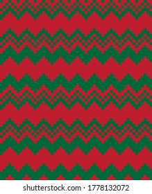 Christmas fair isle pattern background for fashion textiles, knitwear and graphics
