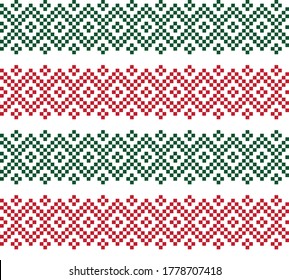 Christmas fair isle pattern background for fashion textiles, knitwear and graphics