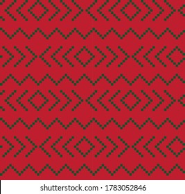 Christmas fair isle pattern background for fashion textiles, knitwear and graphics