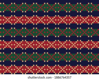 Fondo del patrón de la isla de la feria navideña para textiles de moda, ropa de cama y gráficos