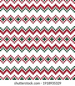 Christmas fair isle pattern background for fashion textiles, knitwear and graphics