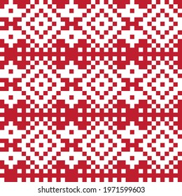 Christmas fair isle pattern background for fashion textiles, knitwear and graphics