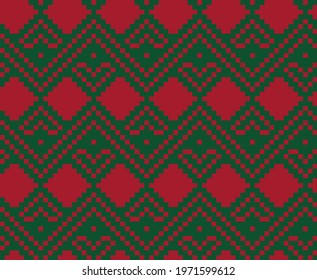 Christmas fair isle pattern background for fashion textiles, knitwear and graphics