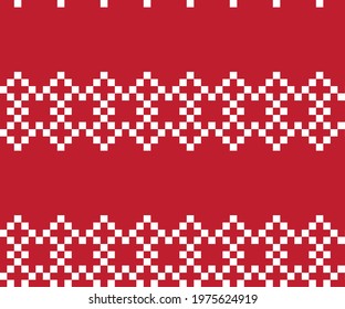 Christmas fair isle pattern background for fashion textiles, knitwear and graphics