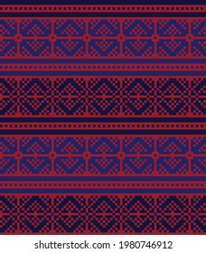 Christmas fair isle pattern background for fashion textiles, knitwear and graphics