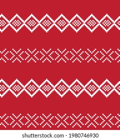 Christmas fair isle pattern background for fashion textiles, knitwear and graphics