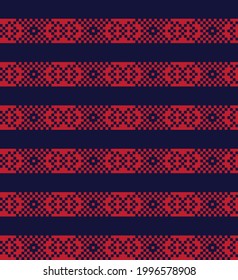 Christmas fair isle pattern background for fashion textiles, knitwear and graphics