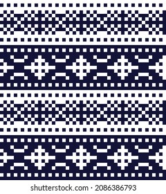 Christmas fair isle pattern background for fashion textiles, knitwear and graphics