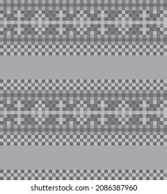 Christmas fair isle pattern background for fashion textiles, knitwear and graphics