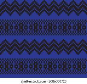 Christmas fair isle pattern background for fashion textiles, knitwear and graphics