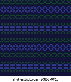 Christmas fair isle pattern background for fashion textiles, knitwear and graphics