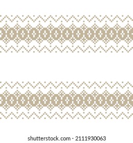 Christmas fair isle pattern design for fashion textiles, knitwear and graphics