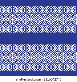 Christmas fair isle pattern design for fashion textiles, knitwear and graphics