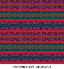 Diseño de patrones de isel de la feria navideña para textiles de moda, prendas de vestir y gráficos