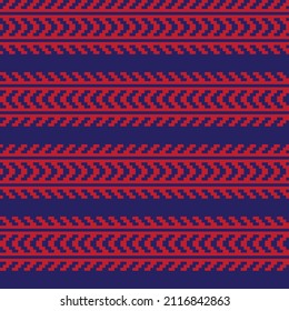 Christmas fair isle pattern design for fashion textiles, knitwear and graphics