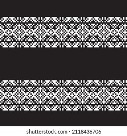Christmas fair isle pattern design for fashion textiles, knitwear and graphics