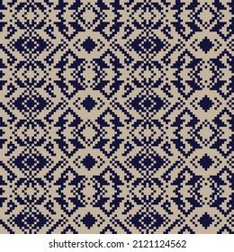 Christmas fair isle pattern design for fashion textiles, knitwear and graphics